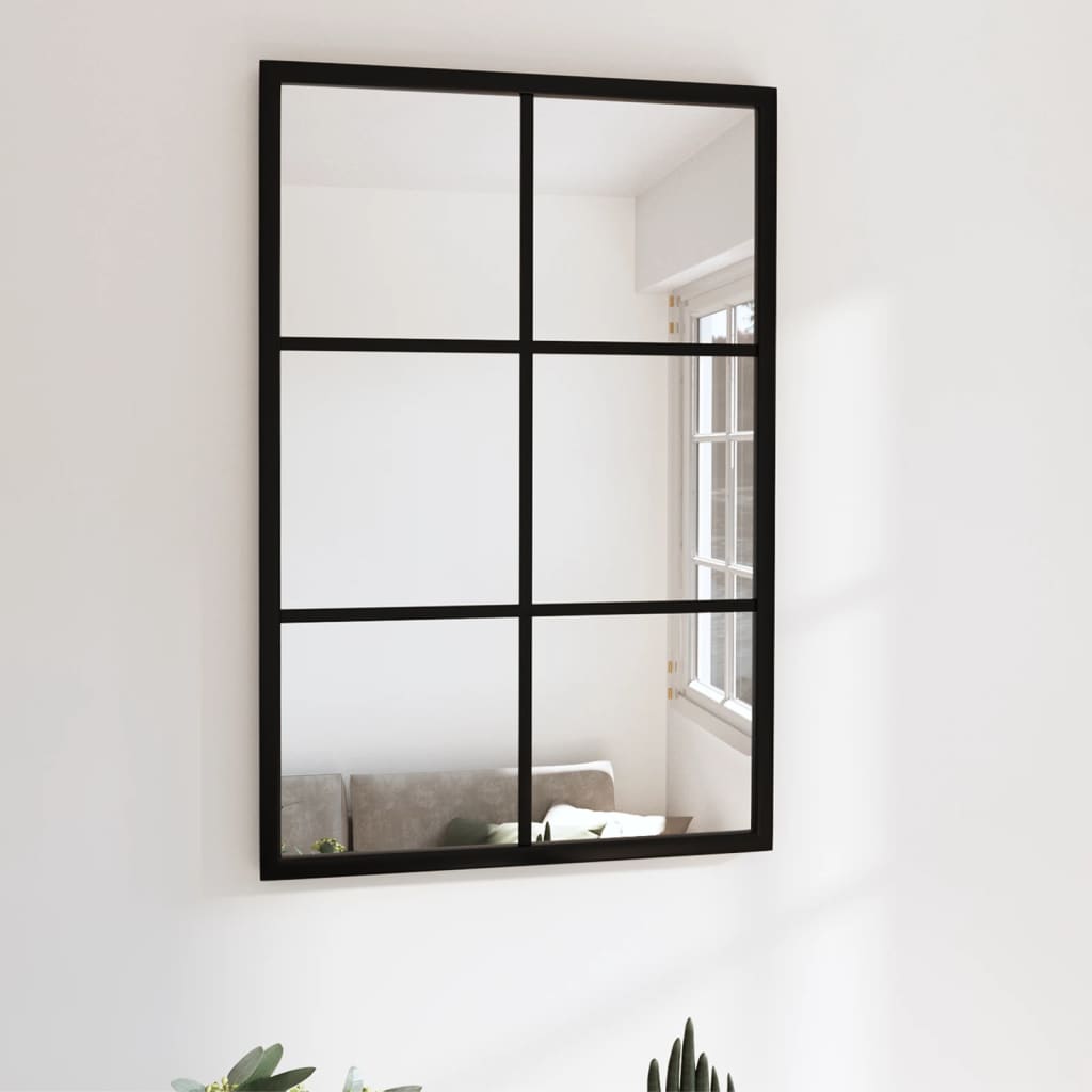 vidaXL Window Mirror Wall Mirror Decorative Hall Mirror for Bathroom Metal-9