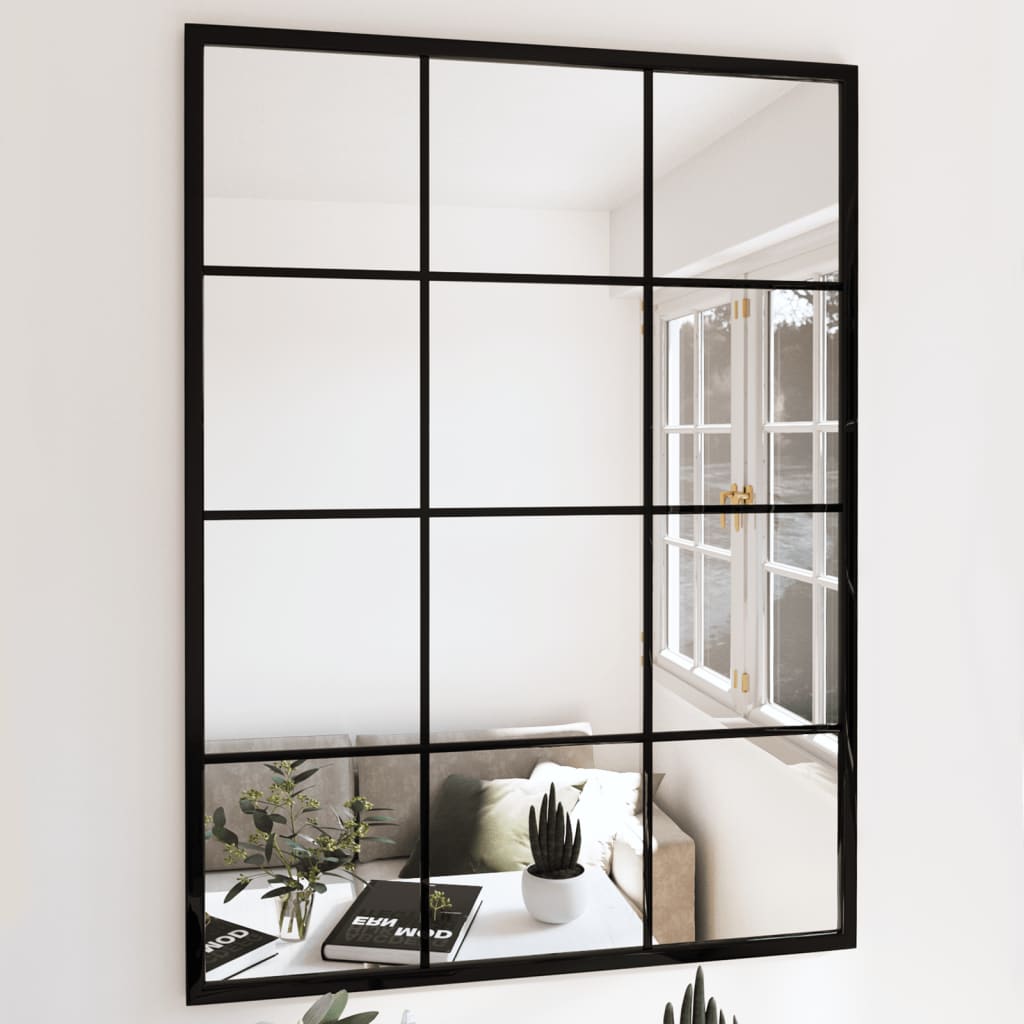 vidaXL Window Mirror Wall Mirror Decorative Hall Mirror for Bathroom Metal-27
