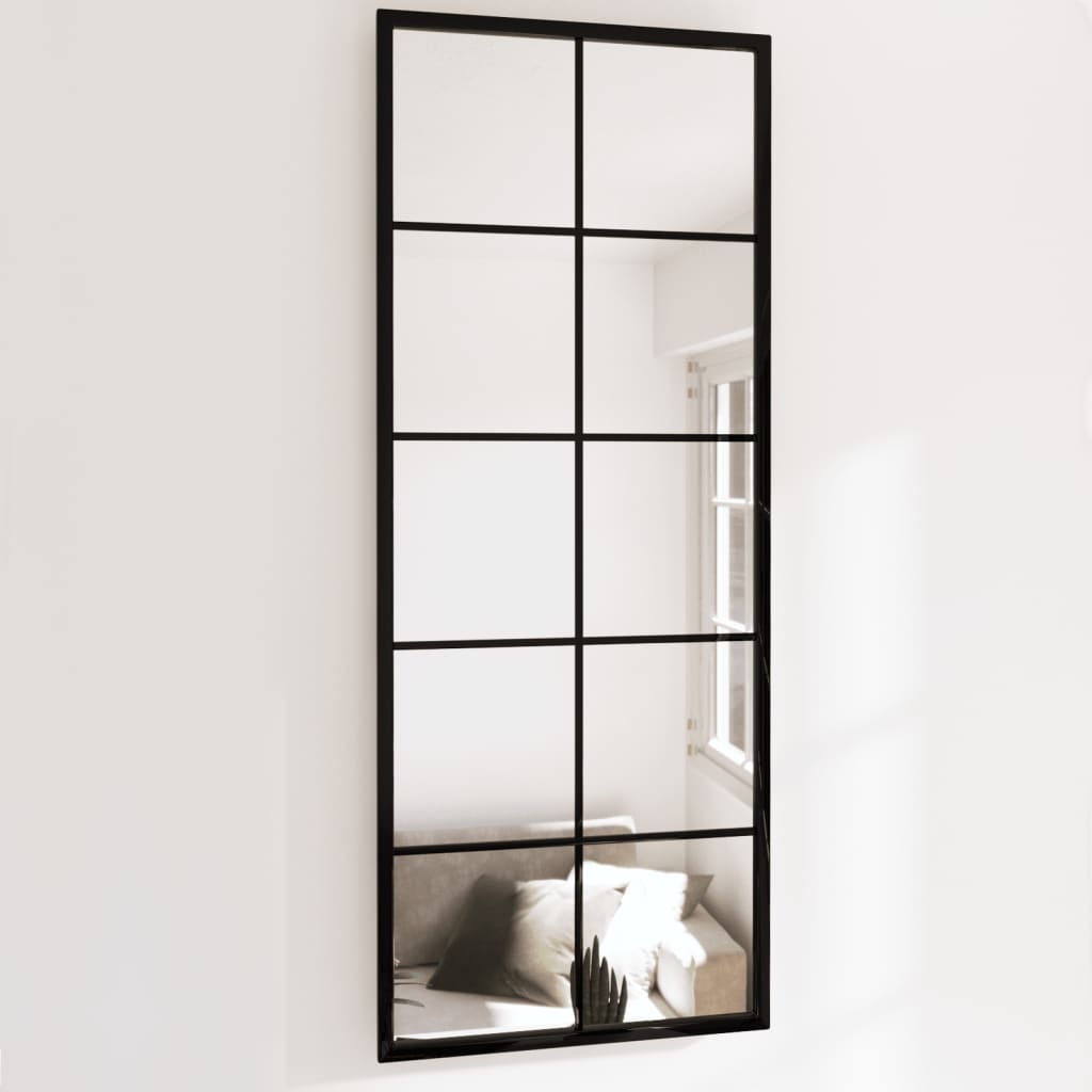 vidaXL Window Mirror Wall Mirror Decorative Hall Mirror for Bathroom Metal-23