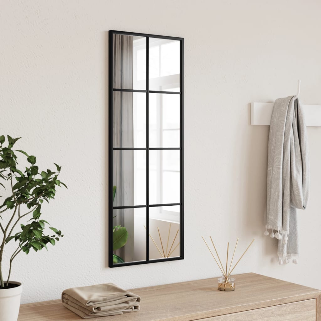 vidaXL Window Mirror Wall Mirror Decorative Hall Mirror for Bathroom Metal-15
