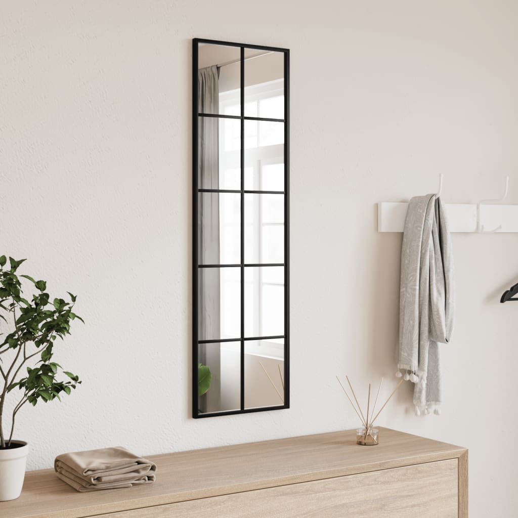 vidaXL Window Mirror Wall Mirror Decorative Hall Mirror for Bathroom Metal-12