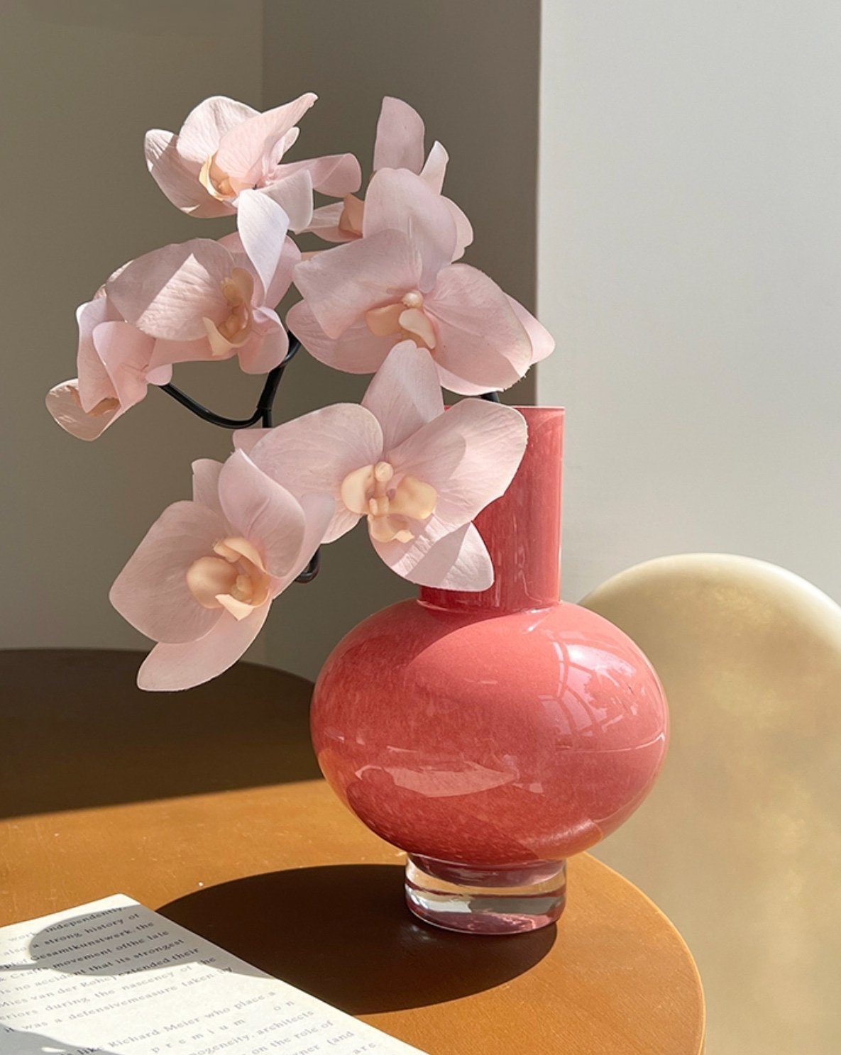 Retro Color Glazed Decorative Vase - Unique Glass Vase Decor-1